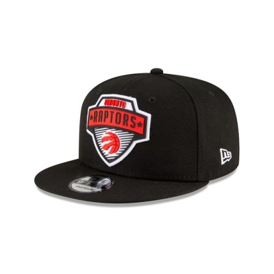 Black Toronto Raptors Hat - New Era NBA Tip Off Edition 9FIFTY Snapback Caps USA0416538